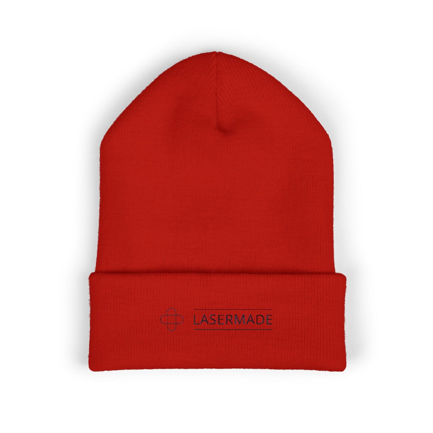 Classic Cuffed Beanie with LASERMADE Embroidery - Warm Winter Accessory