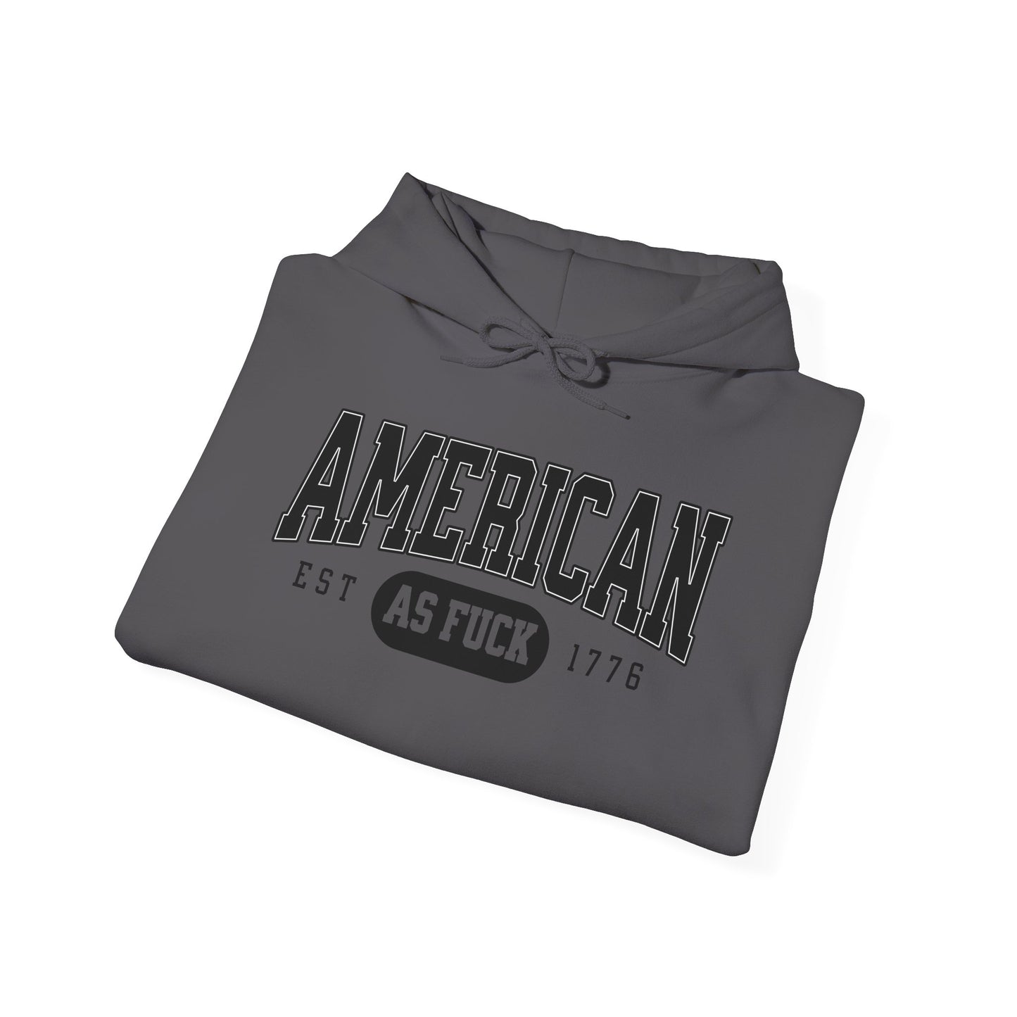 American AF EST 1776 Unisex Hoodie - Perfect for Patriots