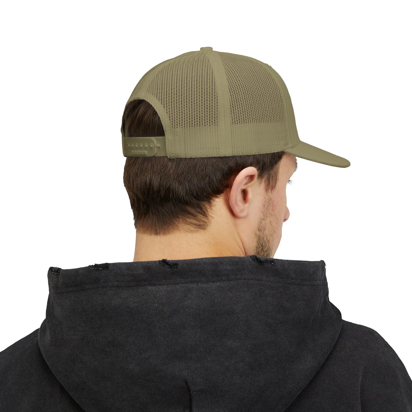 Embroidered Mountain Wave Trucker Cap — Outdoor Adventure Snapback