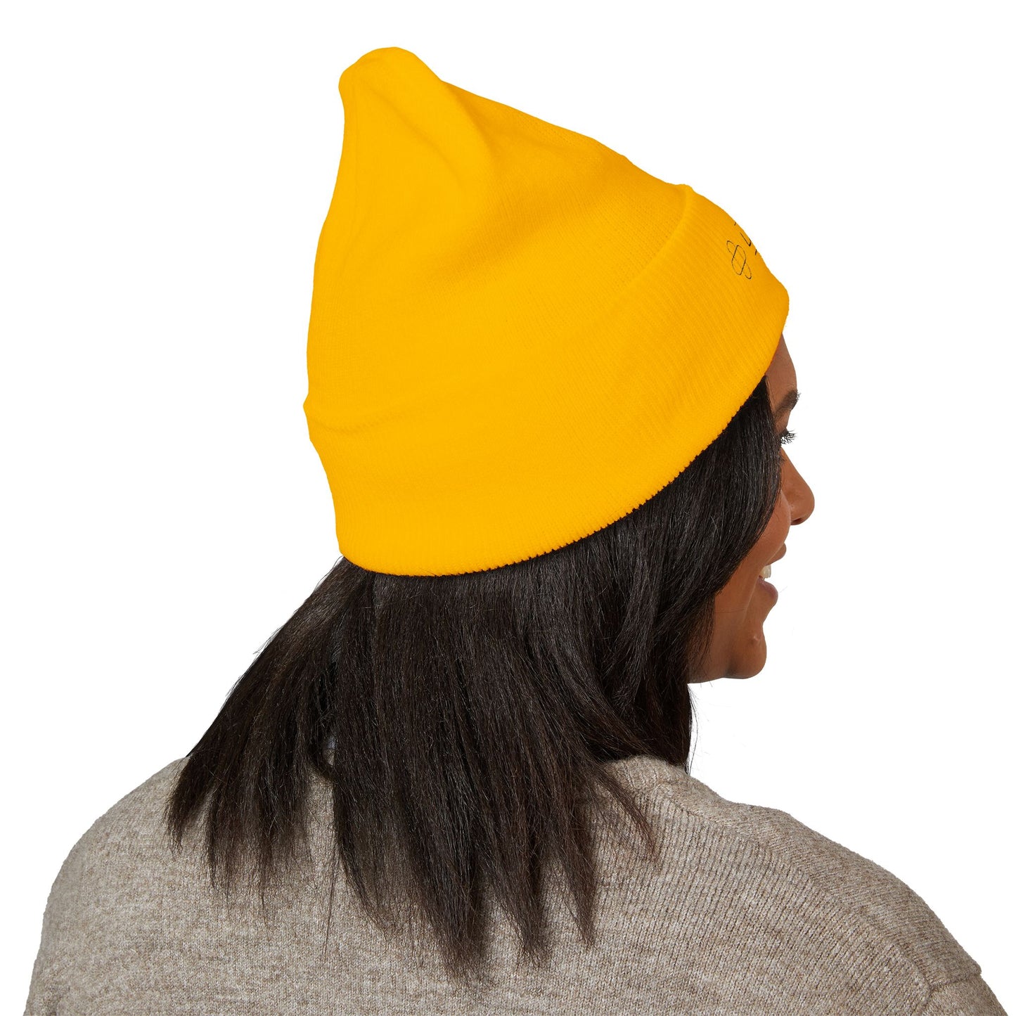 Classic Cuffed Beanie with LASERMADE Embroidery - Warm Winter Accessory