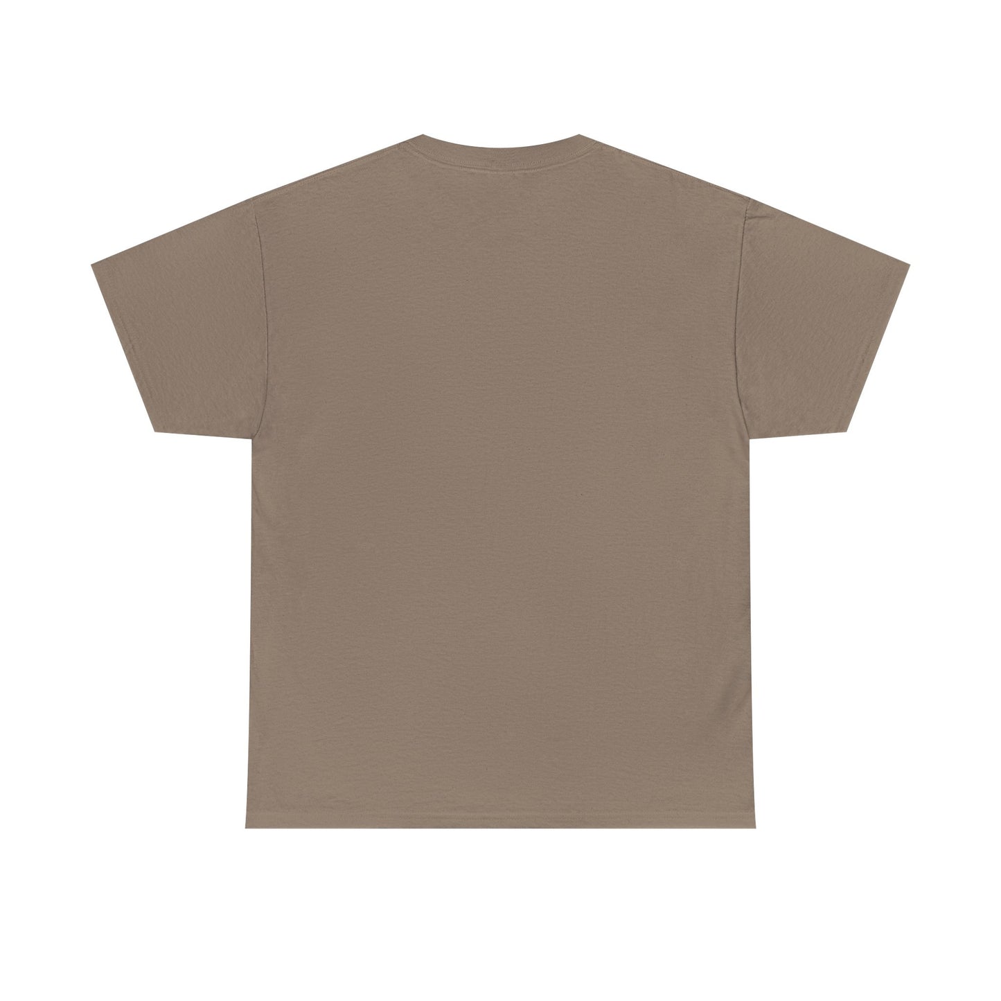 Brown t-shirt on a white background