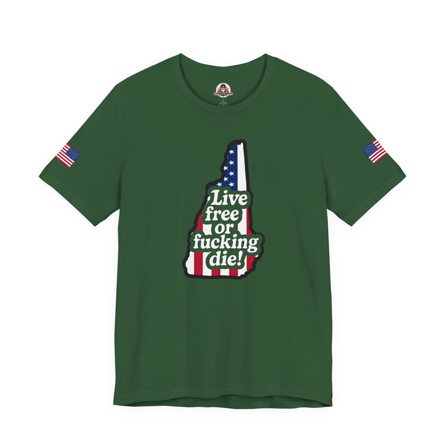 Bold Statement Tee with American Spirit, 4th of July T-Shirt, Unisex Patriotic Shirt, Gift for Freedom Lovers, Casual Everyday Wear