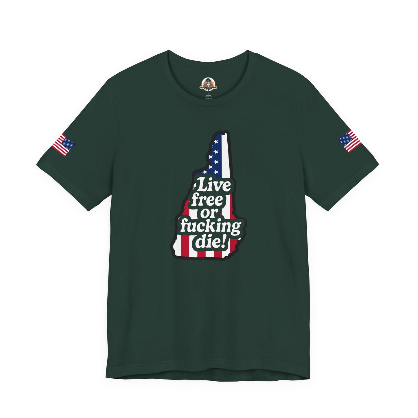 Bold Statement Tee with American Spirit, 4th of July T-Shirt, Unisex Patriotic Shirt, Gift for Freedom Lovers, Casual Everyday Wear