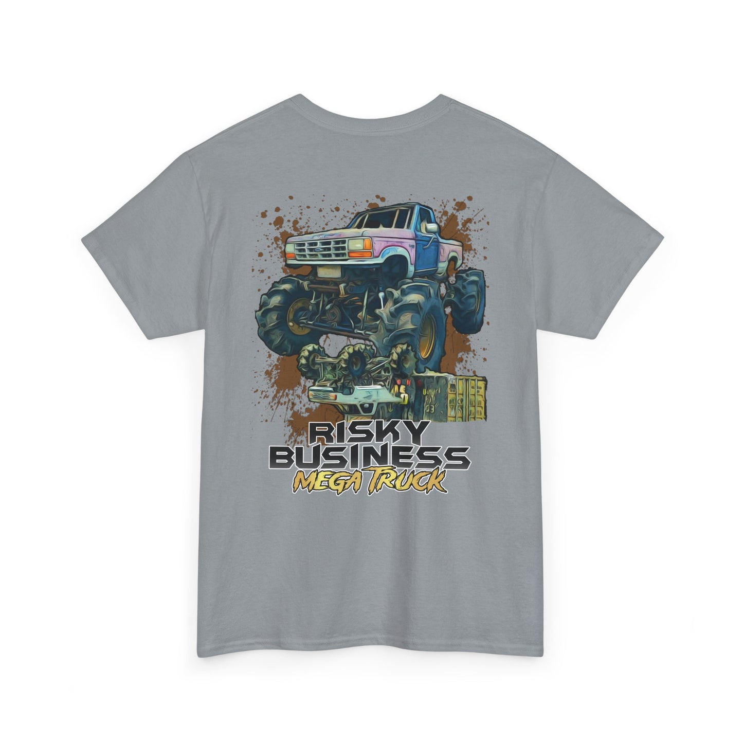 Risky Business Mega Truck Grey T-Shirt