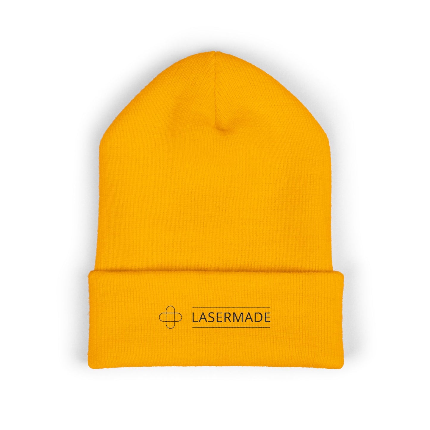 Classic Cuffed Beanie with LASERMADE Embroidery - Warm Winter Accessory