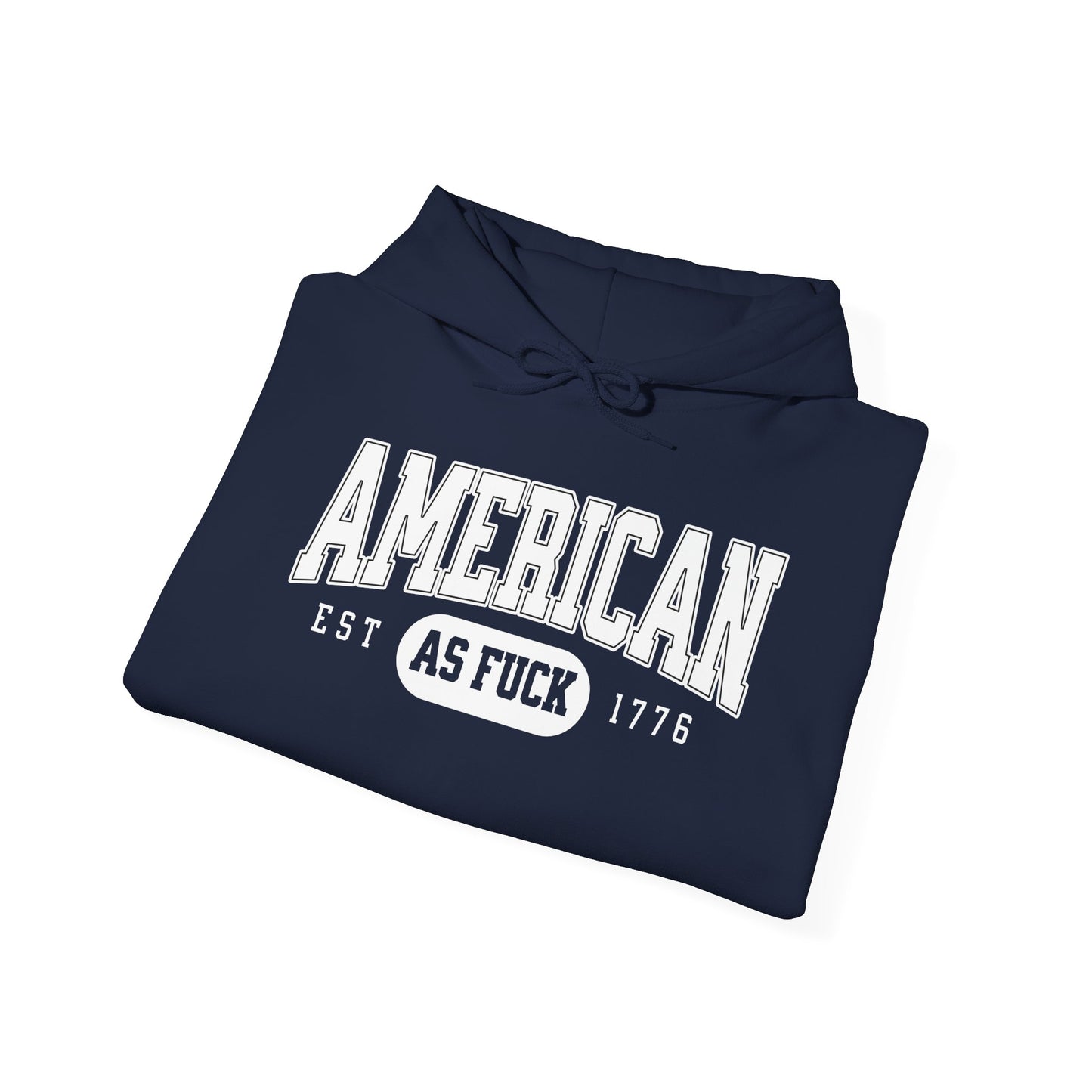 American AF EST 1776 Unisex Hoodie - Perfect for Patriots
