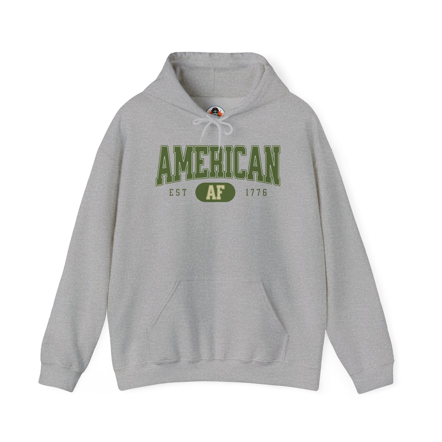 American AF EST 1776 Unisex Hoodie - Perfect for Patriots