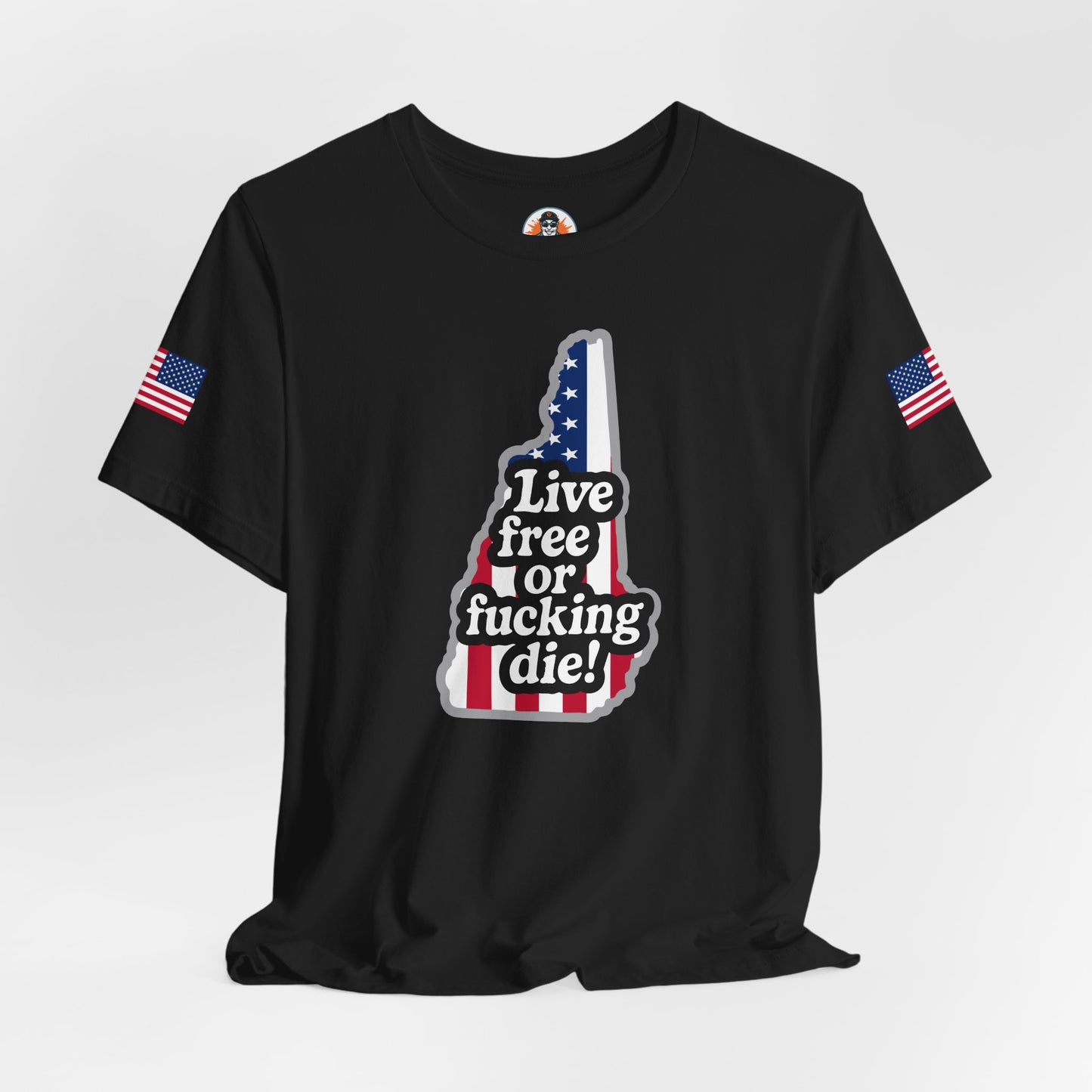 Bold Statement Tee with American Spirit, 4th of July T-Shirt, Unisex Patriotic Shirt, Gift for Freedom Lovers, Casual Everyday Wear