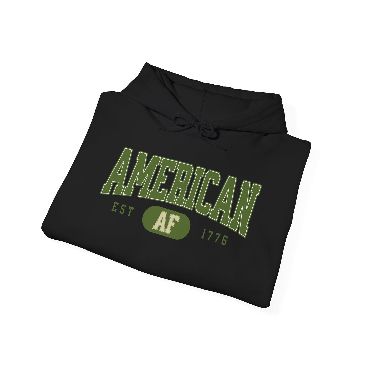 American AF EST 1776 Unisex Hoodie - Perfect for Patriots