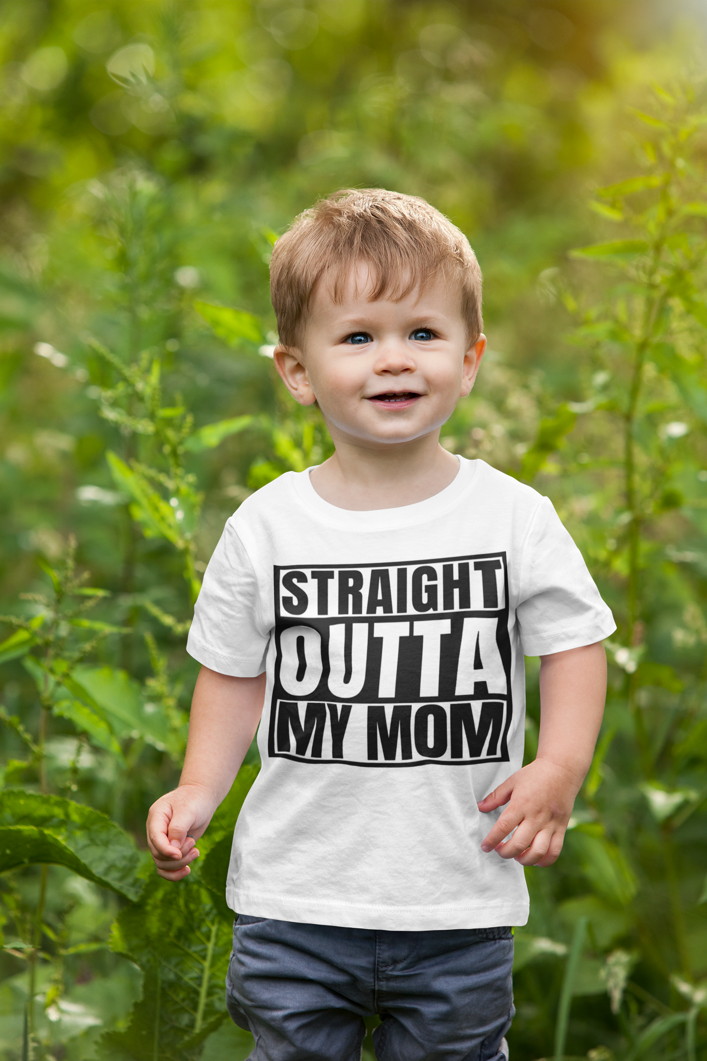 "Straight Outta My Mom" Baby Shirt