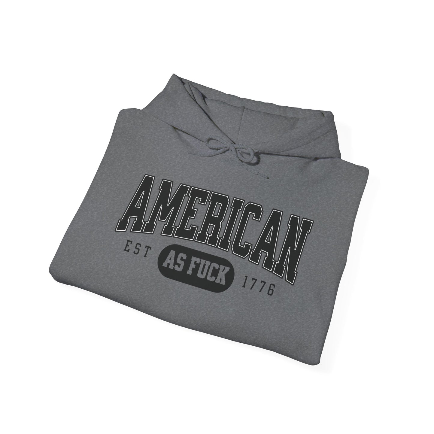 American AF EST 1776 Unisex Hoodie - Perfect for Patriots