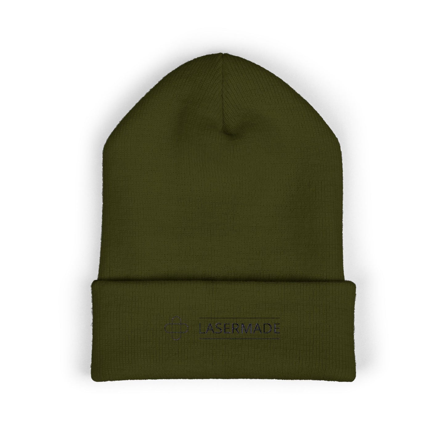 Classic Cuffed Beanie with LASERMADE Embroidery - Warm Winter Accessory