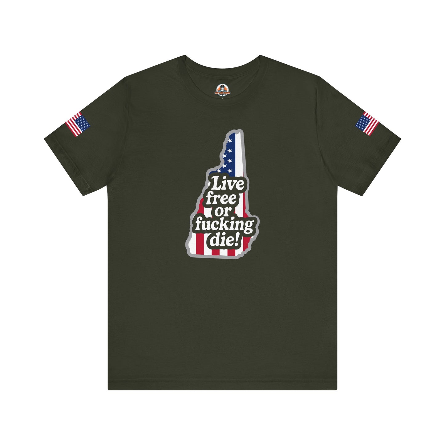 Bold Statement Tee with American Spirit, 4th of July T-Shirt, Unisex Patriotic Shirt, Gift for Freedom Lovers, Casual Everyday Wear