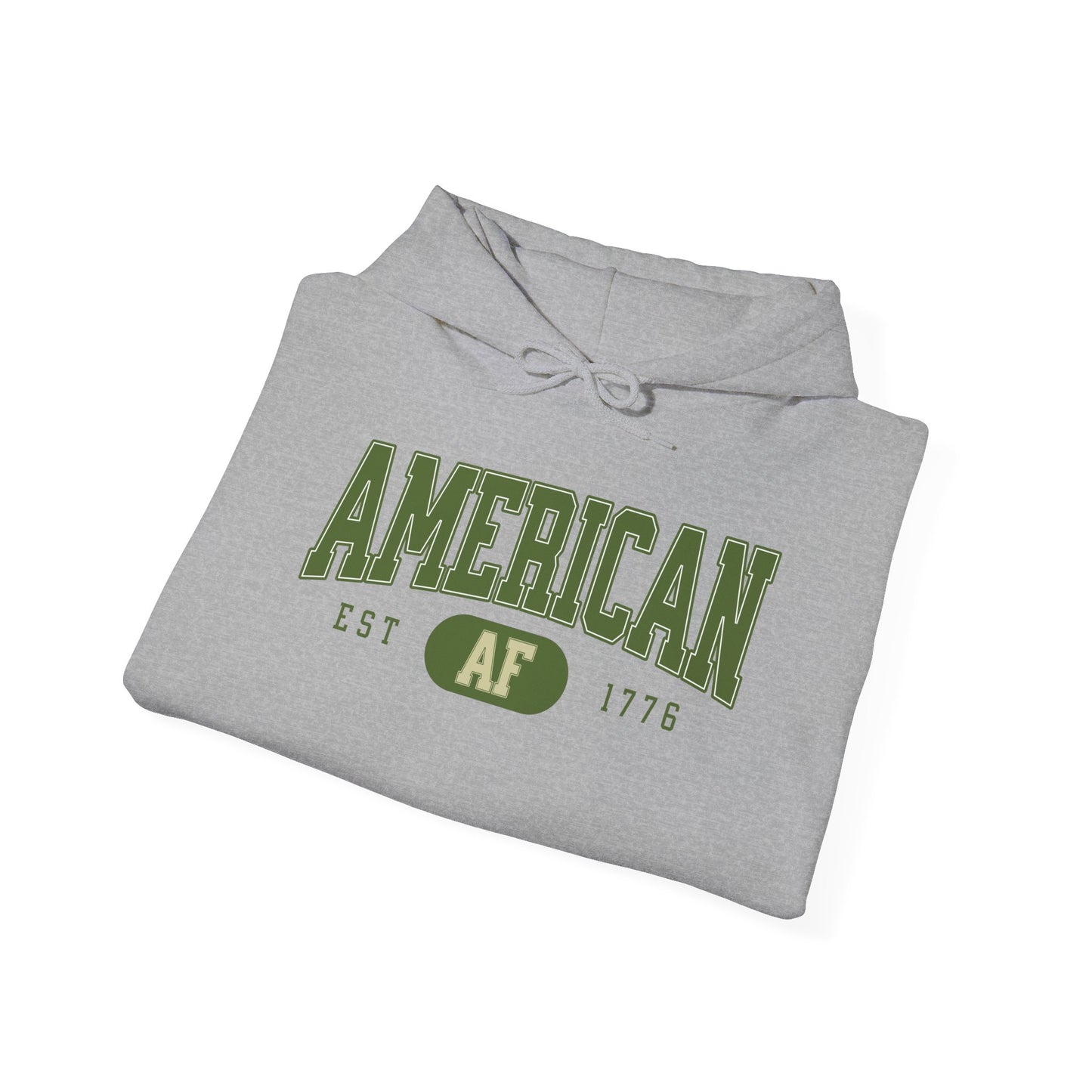 American AF EST 1776 Unisex Hoodie - Perfect for Patriots