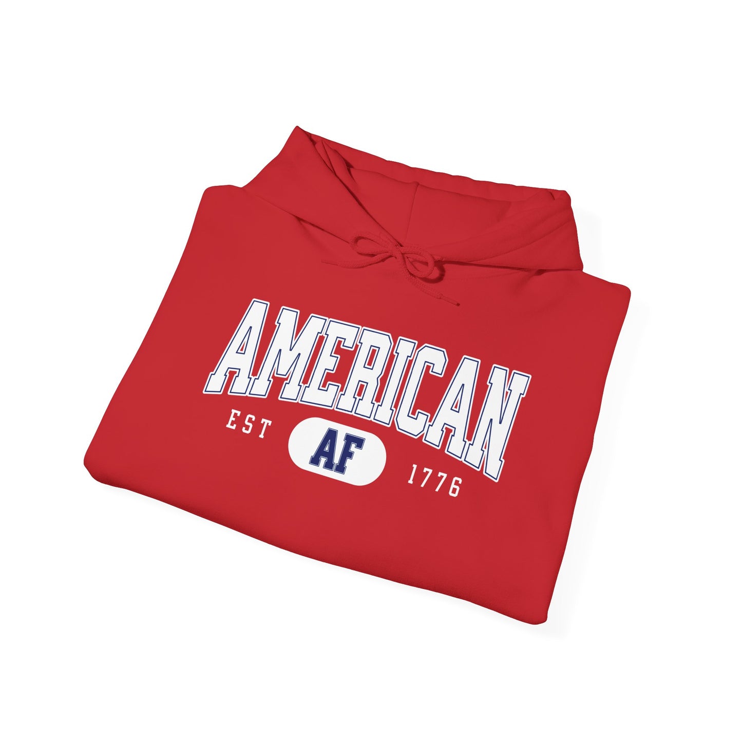 American AF EST 1776 Unisex Hoodie - Perfect for Patriots