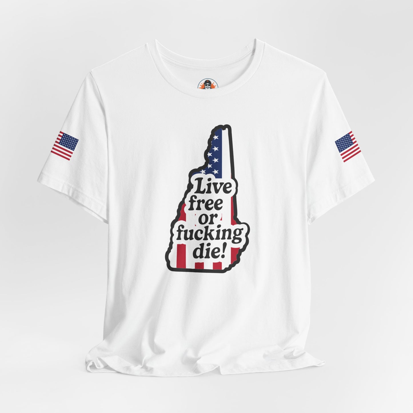 Bold Statement Tee with American Spirit, 4th of July T-Shirt, Unisex Patriotic Shirt, Gift for Freedom Lovers, Casual Everyday Wear