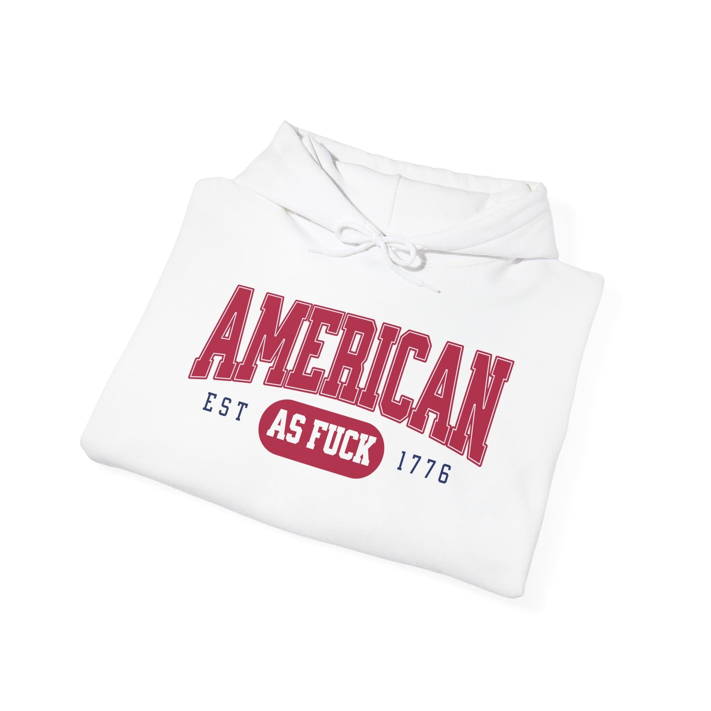 American AF EST 1776 Unisex Hoodie - Perfect for Patriots