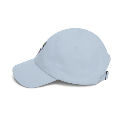 Pigeon on a Classic Dad Cap