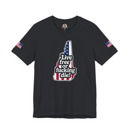 Bold Statement Tee with American Spirit, 4th of July T-Shirt, Unisex Patriotic Shirt, Gift for Freedom Lovers, Casual Everyday Wear