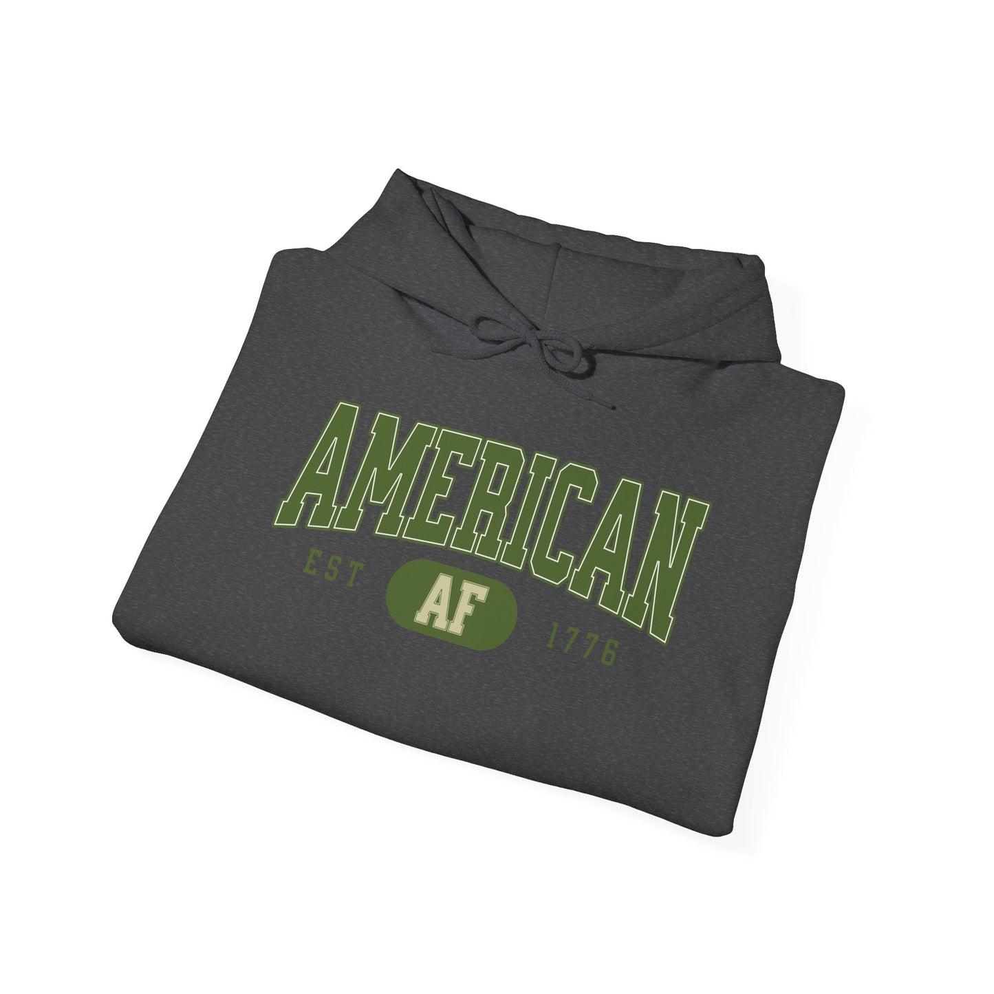 American AF EST 1776 Unisex Hoodie - Perfect for Patriots
