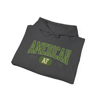 American AF EST 1776 Unisex Hoodie - Perfect for Patriots