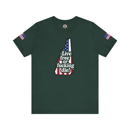 Bold Statement Tee with American Spirit, 4th of July T-Shirt, Unisex Patriotic Shirt, Gift for Freedom Lovers, Casual Everyday Wear