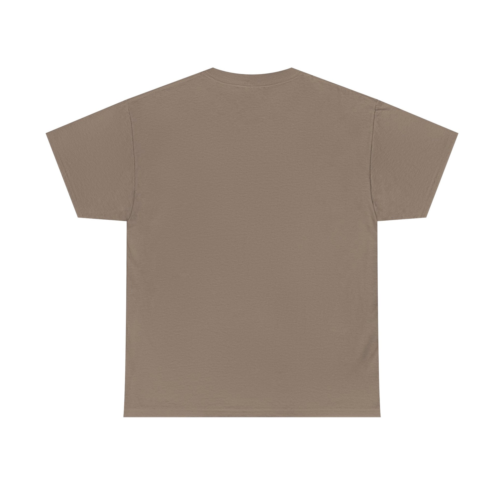 Brown t-shirt on a white background