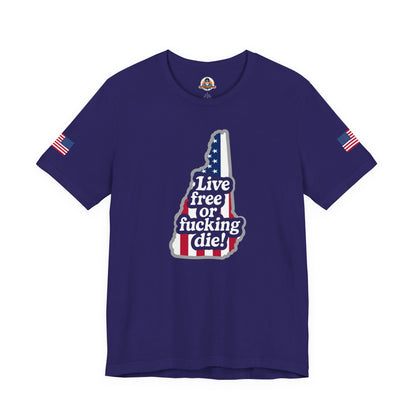 Bold Statement Tee with American Spirit, 4th of July T-Shirt, Unisex Patriotic Shirt, Gift for Freedom Lovers, Casual Everyday Wear