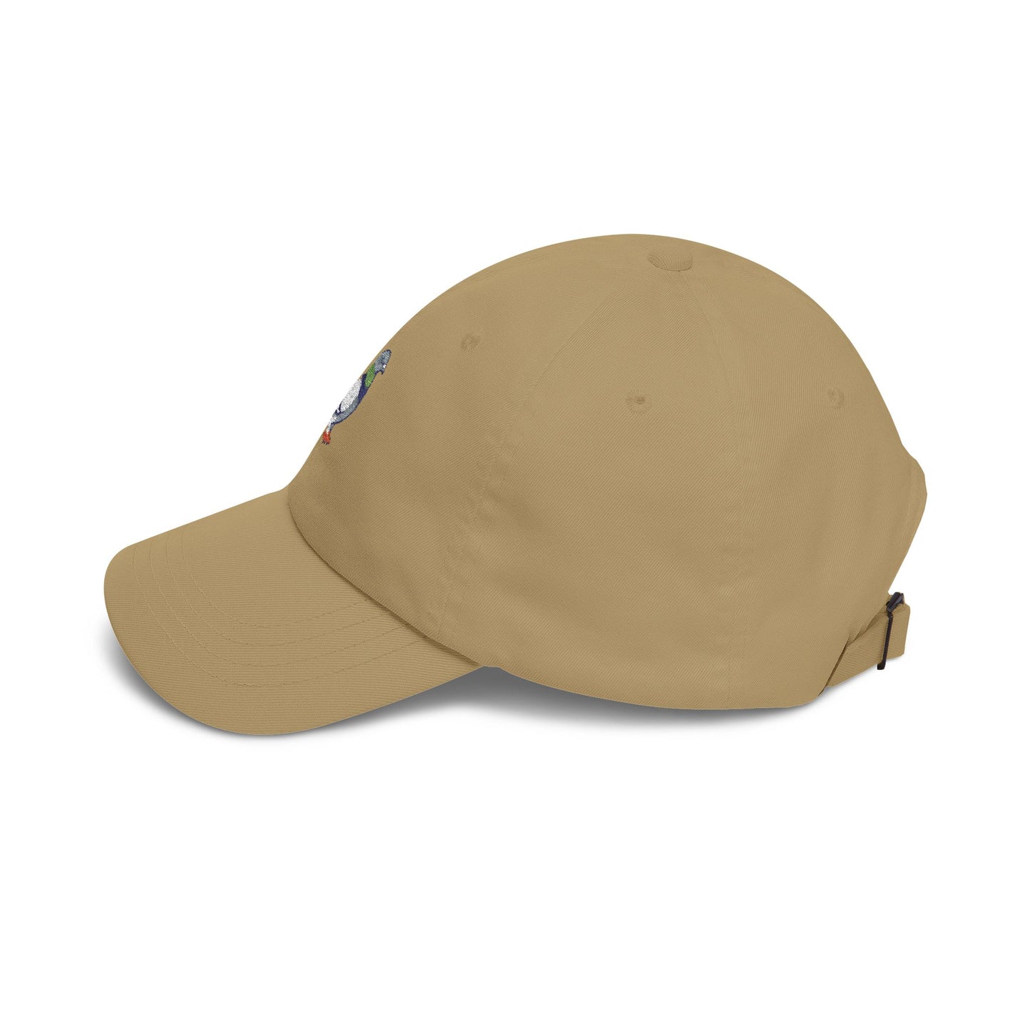 Pigeon on a Classic Dad Cap