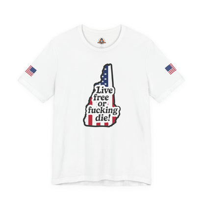 Bold Statement Tee with American Spirit, 4th of July T-Shirt, Unisex Patriotic Shirt, Gift for Freedom Lovers, Casual Everyday Wear