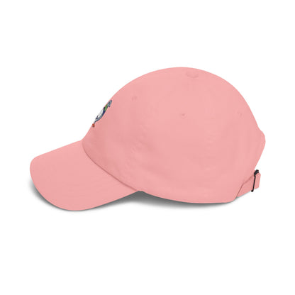 Pigeon on a Classic Dad Cap