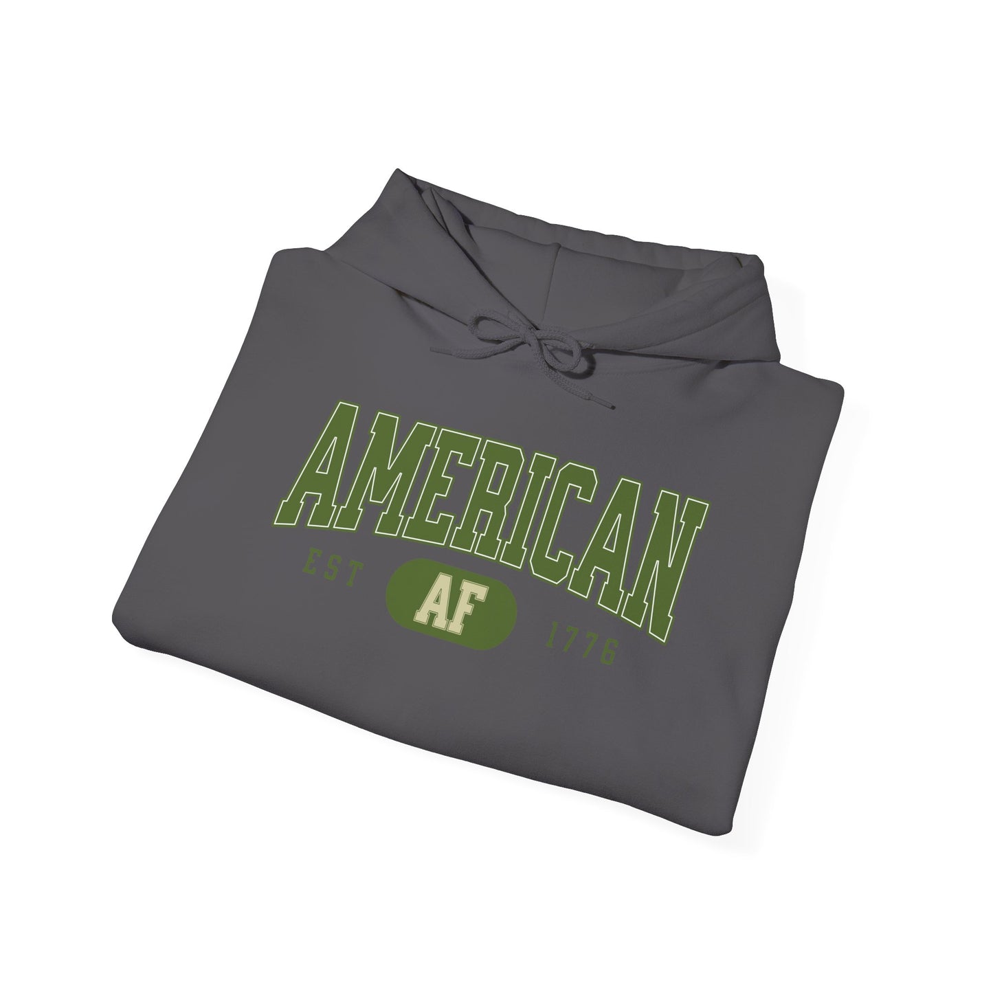 American AF EST 1776 Unisex Hoodie - Perfect for Patriots