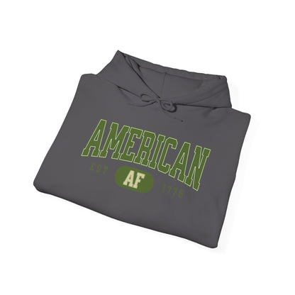 American AF EST 1776 Unisex Hoodie - Perfect for Patriots