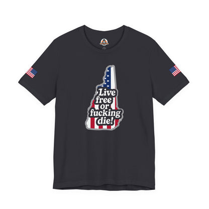Bold Statement Tee with American Spirit, 4th of July T-Shirt, Unisex Patriotic Shirt, Gift for Freedom Lovers, Casual Everyday Wear