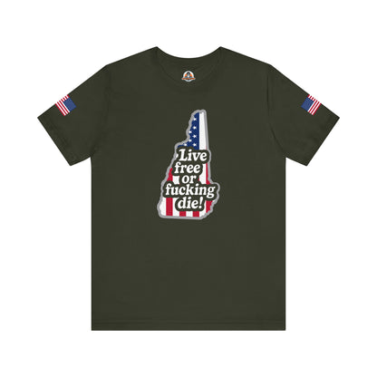 Bold Statement Tee with American Spirit, 4th of July T-Shirt, Unisex Patriotic Shirt, Gift for Freedom Lovers, Casual Everyday Wear