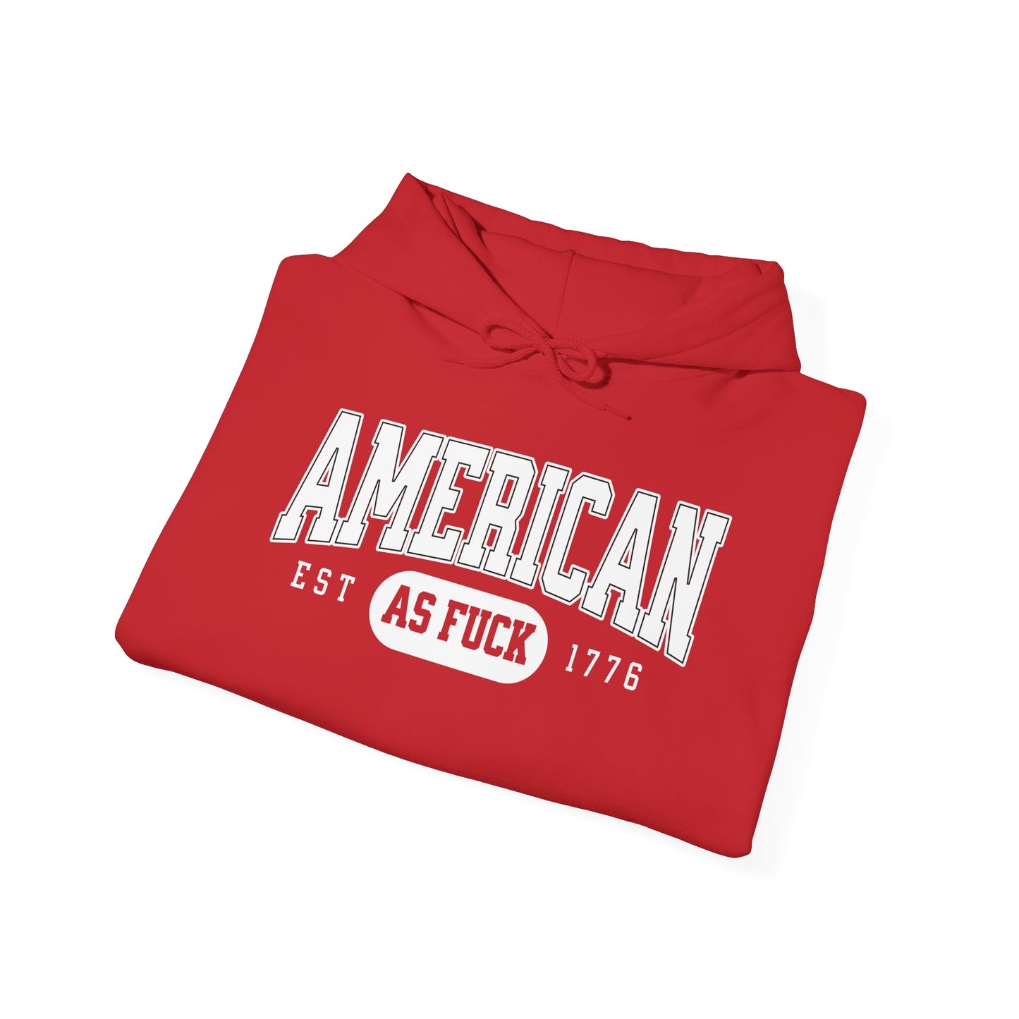American AF EST 1776 Unisex Hoodie - Perfect for Patriots