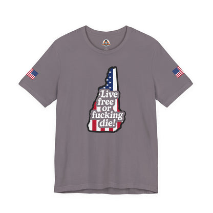 Bold Statement Tee with American Spirit, 4th of July T-Shirt, Unisex Patriotic Shirt, Gift for Freedom Lovers, Casual Everyday Wear