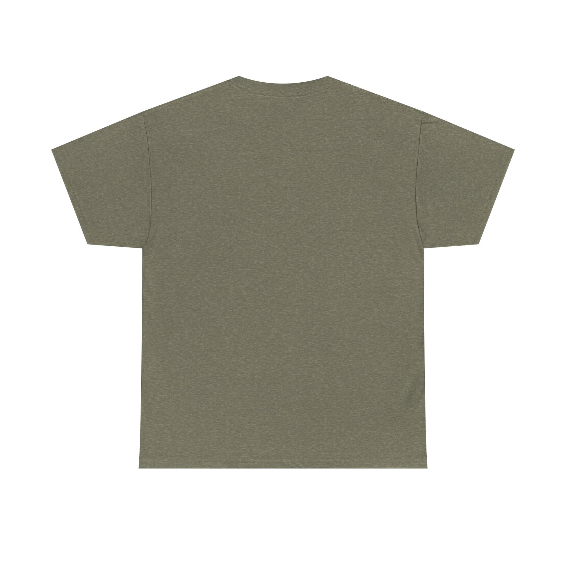 Plain green t-shirt on a white background