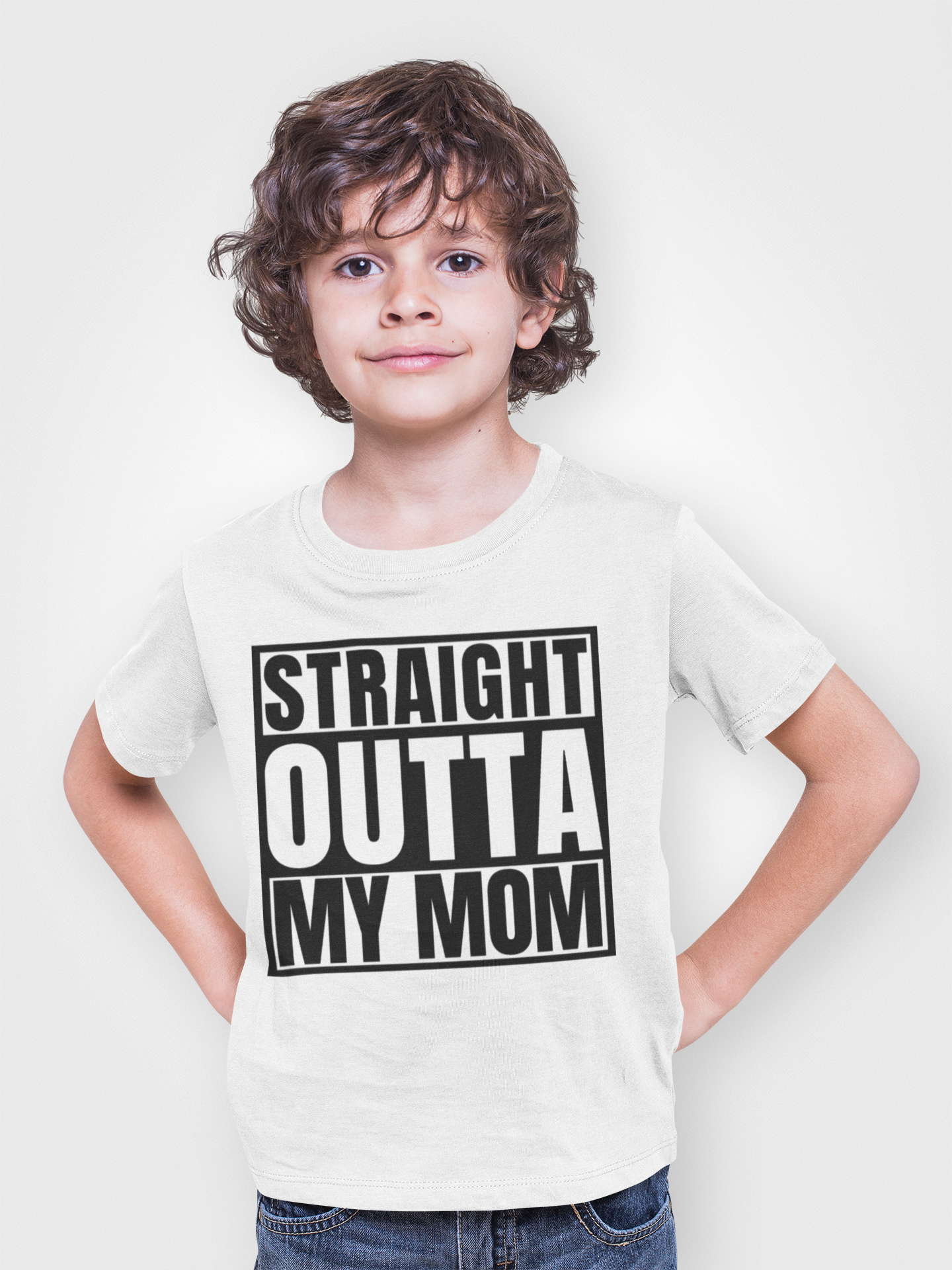 "Straight Outta My Mom" Baby Shirt