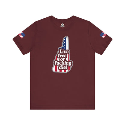 Bold Statement Tee with American Spirit, 4th of July T-Shirt, Unisex Patriotic Shirt, Gift for Freedom Lovers, Casual Everyday Wear