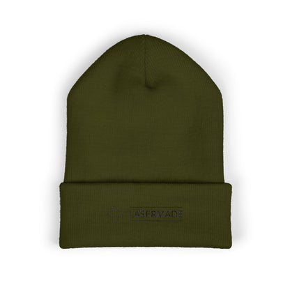 Classic Cuffed Beanie with LASERMADE Embroidery - Warm Winter Accessory