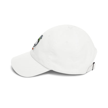 Pigeon on a Classic Dad Cap