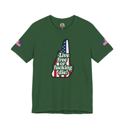 Bold Statement Tee with American Spirit, 4th of July T-Shirt, Unisex Patriotic Shirt, Gift for Freedom Lovers, Casual Everyday Wear