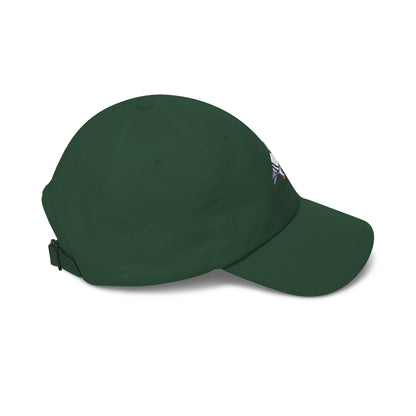 Pigeon on a Classic Dad Cap