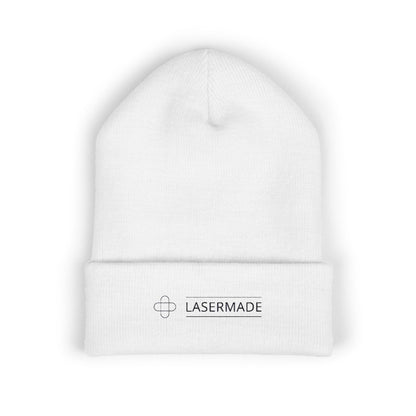 Classic Cuffed Beanie with LASERMADE Embroidery - Warm Winter Accessory