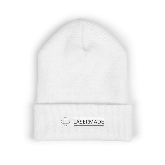 Classic Cuffed Beanie with LASERMADE Embroidery - Warm Winter Accessory