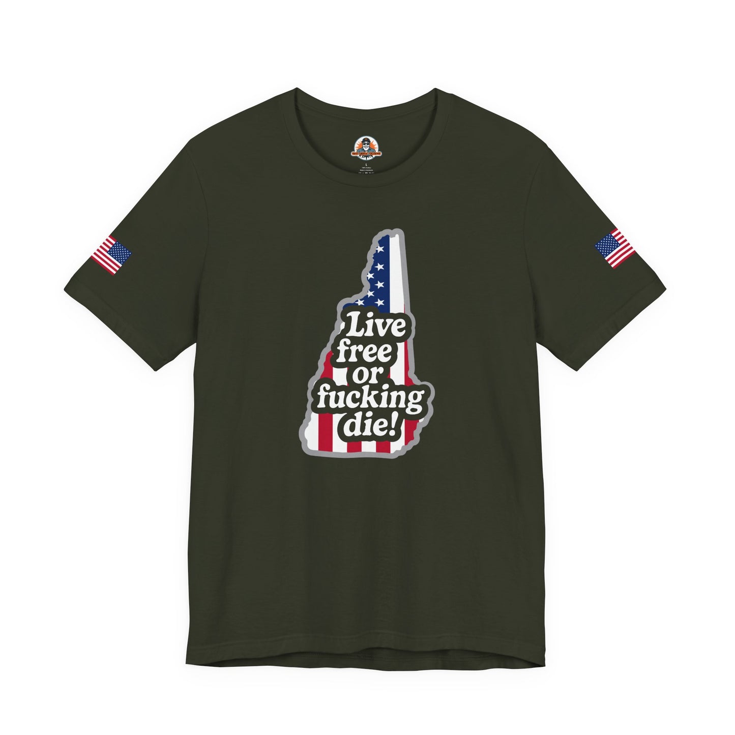 Bold Statement Tee with American Spirit, 4th of July T-Shirt, Unisex Patriotic Shirt, Gift for Freedom Lovers, Casual Everyday Wear