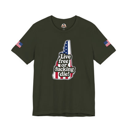 Bold Statement Tee with American Spirit, 4th of July T-Shirt, Unisex Patriotic Shirt, Gift for Freedom Lovers, Casual Everyday Wear