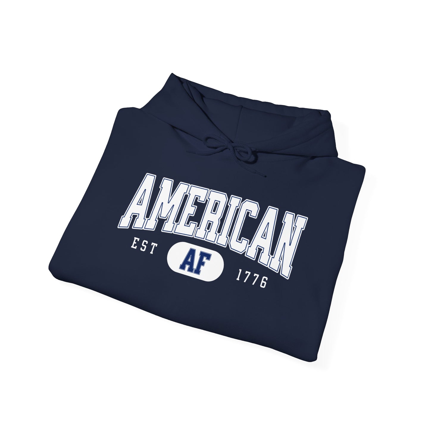 American AF EST 1776 Unisex Hoodie - Perfect for Patriots