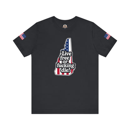 Bold Statement Tee with American Spirit, 4th of July T-Shirt, Unisex Patriotic Shirt, Gift for Freedom Lovers, Casual Everyday Wear